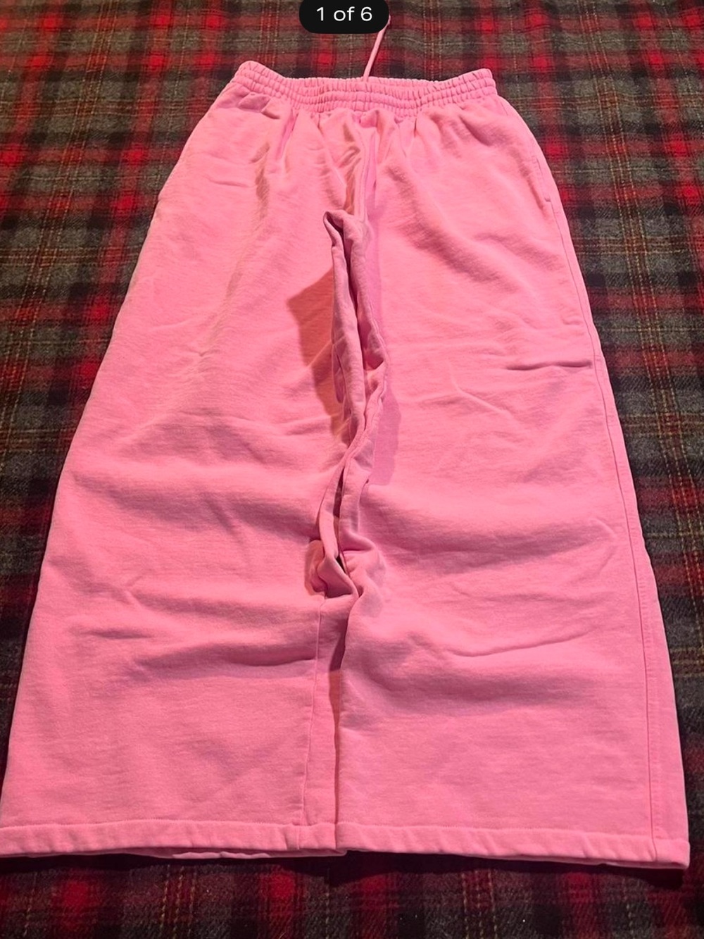 Skims boyfriend fleece pants size XS bubblegum